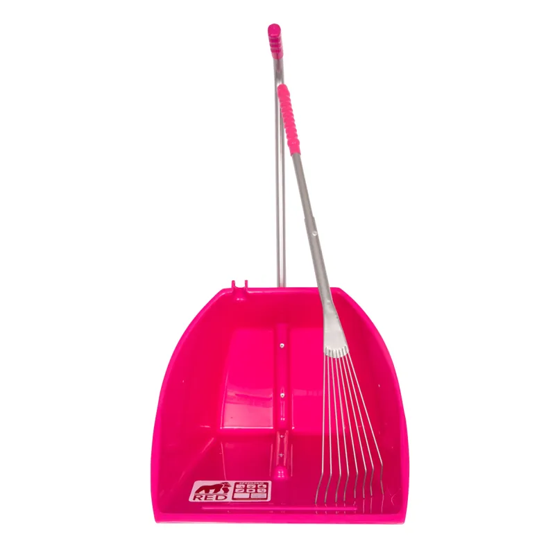 Red Gorilla Big Tidee with Long Metal Rake - Pink
